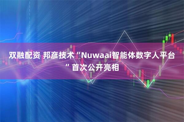 双融配资 邦彦技术“Nuwaai智能体数字人平台”首次公开亮相